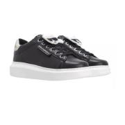 Twin Bead Lo Leren Sneakers Karl Lagerfeld , Black , Dames