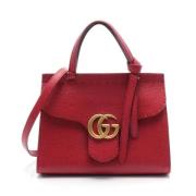 Pre-owned Leather handbags Gucci Vintage , Red , Dames