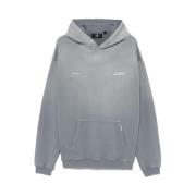 Klassiek grijze hoodie met buidelzak Represent , Gray , Heren