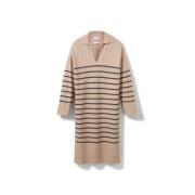 Gebreide Jurken Tom Tailor , Beige , Dames