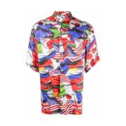 Shirt met Vlagprint Vetements , Multicolor , Heren