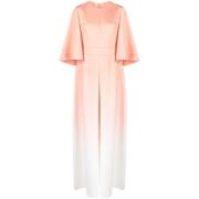 Zijden jumpsuit met gradient-effect Elie Saab , Orange , Dames