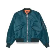 Teal Blue Rits Voorkant Buitenkleding A.p.c. , Blue , Dames