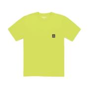 Geel Katoenen Tee met Logo RefrigiWear , Yellow , Heren