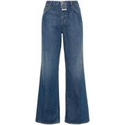 Indigo Blauw Versleten Denim Jeans Closed , Blue , Dames