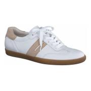 Comfortabele leren sportschoenen Paul Green , White , Dames