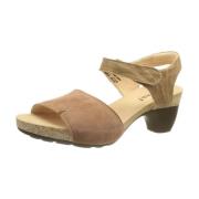 Slingback Sandaal met Hak Think! , Beige , Dames