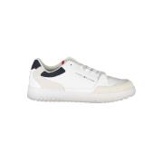 Witte Leren Heren Sneaker Tommy Hilfiger , White , Heren