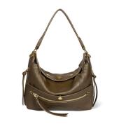 Bruine Baguette Hobo Crossbody Tas Jérôme Dreyfuss , Brown , Dames