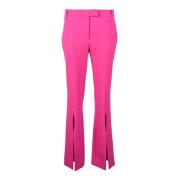 Elegante broek met polyester mix Versace Jeans Couture , Pink , Dames