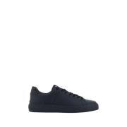 Court Leren Sneakers Elegant Modern Ontwerp Balmain , Black , Dames