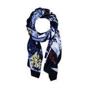 Blauwe Dames Polyester Sjaal Elegant Ontwerp Desigual , Blue , Dames