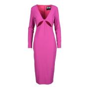 Elegante Jurk voor Vrouwen Versace Jeans Couture , Pink , Dames