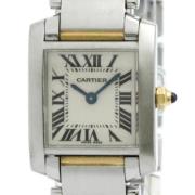 Pre-owned Stainless Steel watches Cartier Vintage , Gray , Dames