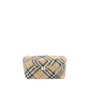 Iconische Ruitpatroon Heuptas Burberry , Beige , Heren