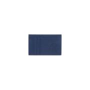 Slanke leren kaarthouder Roberto Cavalli , Blue , Heren