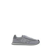 Suède Sneakers met Logodetail Dolce & Gabbana , Gray , Heren