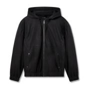 Pebbled Hooded Jacket Axel Arigato , Black , Heren