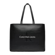 Herfst/Winter Dames Tas Collectie Calvin Klein Jeans , Black , Dames