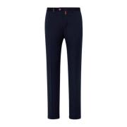 Wollen Chino Broek Kiton , Blue , Heren