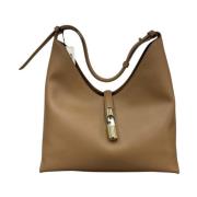 Elegante Druppelvormige Handtas Furla , Brown , Dames