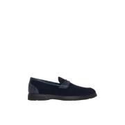 Krokodillenleren Loafer Kiton , Blue , Heren