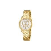 Snake Core Quartz Horloge Goud Roestvrij Staal Roberto Cavalli , Yello...