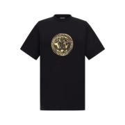 T-shirt met bandana patchwork print Roberto Cavalli , Black , Heren