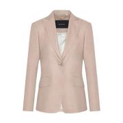 Zijden Beige Jas Kiton , Pink , Dames