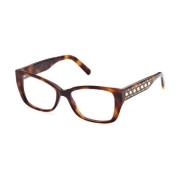 Bruine plastic monturen met Havana armband Swarovski , Brown , Dames