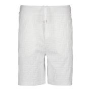 FF Katoenen Shorts Herfst-Winter Collectie Fendi , White , Heren