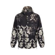 Broccato Print Bomberjack Roberto Cavalli , Black , Heren