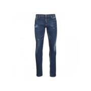 Luxe Blauwe Slim Jeans Dsquared2 , Blue , Heren