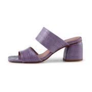 Runa muilezel leer - Lavendel Croco Shoe the Bear , Purple , Dames