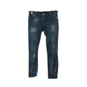 Luxe Blauwe Slim Jeans Dsquared2 , Blue , Heren