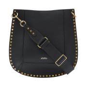 Oskan 01Bk Black Leather Hobo Bag Isabel Marant Étoile , Black , Dames