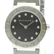 Pre-owned Stainless Steel watches Bvlgari Vintage , Black , Dames