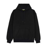 Zwarte Hoodie Katoenen Trui Iuter , Black , Heren