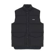 Polyester Jassen en Blazers, Puff Vest Iuter , Black , Heren