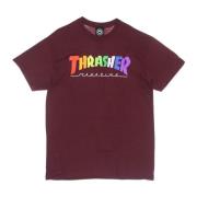 Multicolor Regenboog Tee Maroon Heren T-shirt Thrasher , Brown , Heren