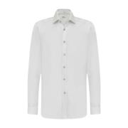 Luxe Katoenen Overhemd Kiton , White , Heren