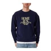 Navy Relaxed Fit Sweatshirt Scotch & Soda , Blue , Heren