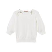 Cut Out Oval T-Shirt Twinset , White , Dames