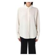 Ivoor Braxton Shirt met Elegante Details Anine Bing , Beige , Dames