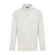 Beige Katoen Kasjmier Poloshirt Kiton , White , Heren