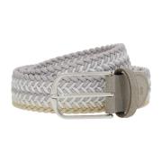 Geweven elastische riem Boggi Milano , Gray , Heren