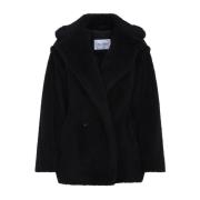 Korte Zwarte Teddyjas Max Mara , Black , Dames