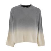 Platinum Oversized Crew-Neck Sweater Fabiana Filippi , Gray , Dames