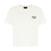 Casual Katoenen T-Shirt voor Mannen A.p.c. , White , Dames