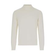 Wollen Turtleneck Gebreid Goes Botanical , Beige , Heren